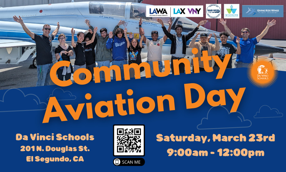 Join Us for Community Aviation Day – March 23 | Da Vinci Science