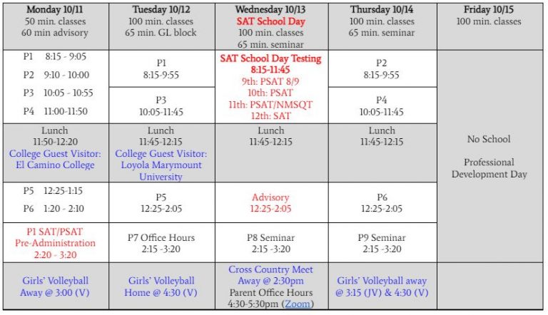 SAT & PSAT School Day Tomorrow | Da Vinci Science